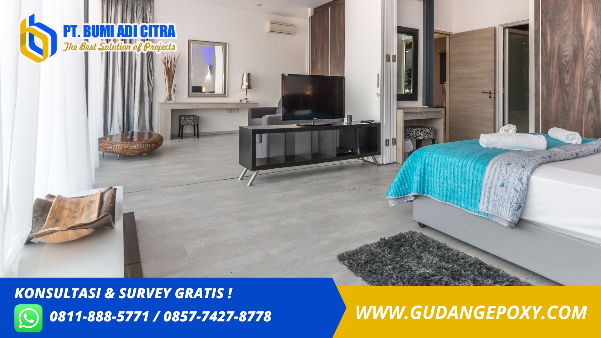 Jasa Epoxy Lantai Hotel Professional